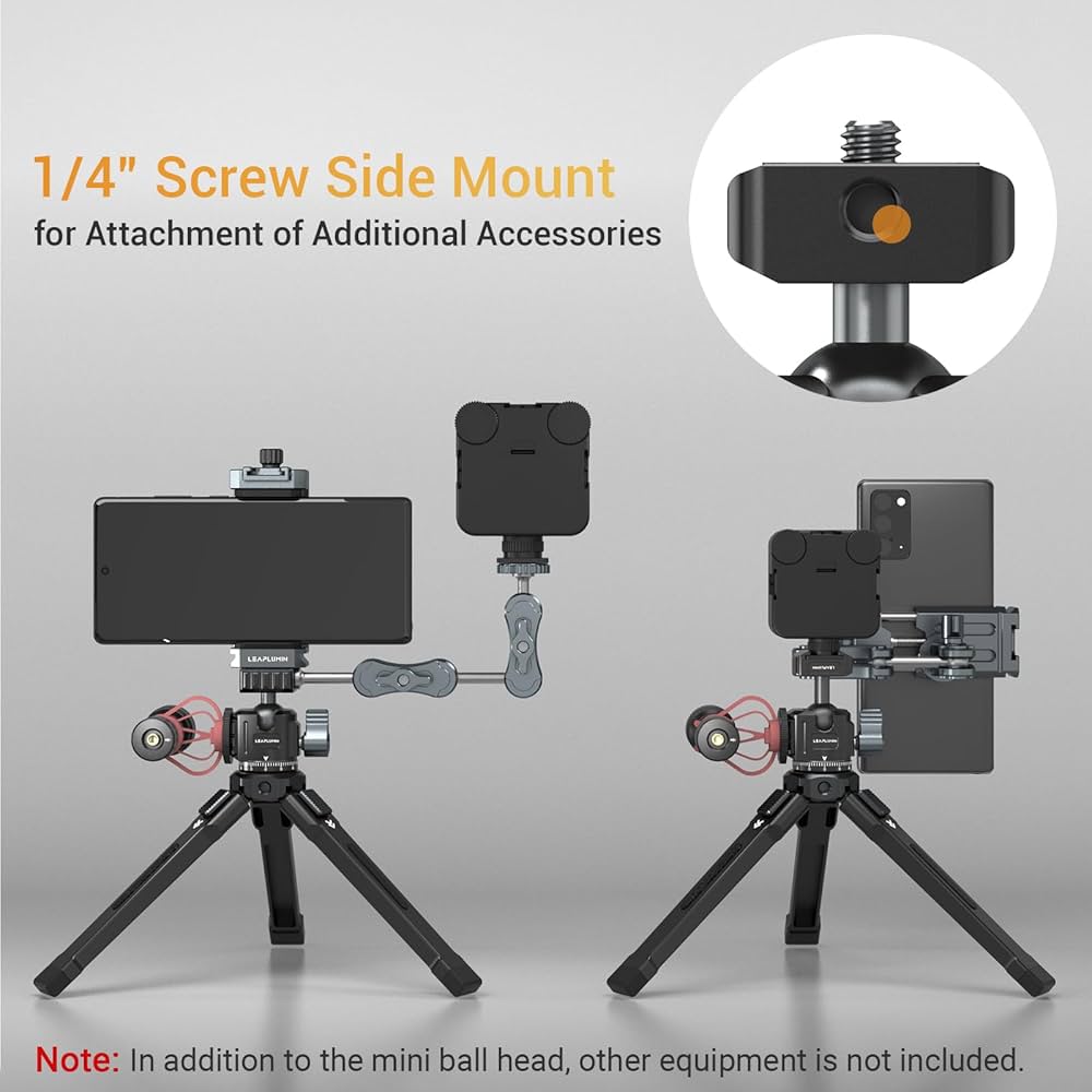 Tablet Mount Ball Head For Phone Mount Aluminum Ball Head
